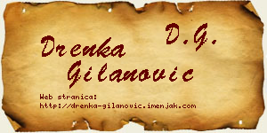 Drenka Gilanović vizit kartica